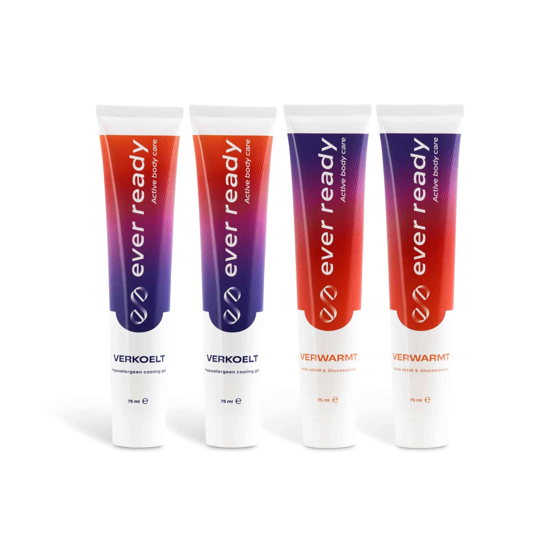 Ever Ready active box met 2 tubes warmte creme en 2 tubes cooling gel