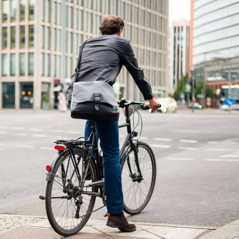 Op de fiets. voordelen van fietsen
