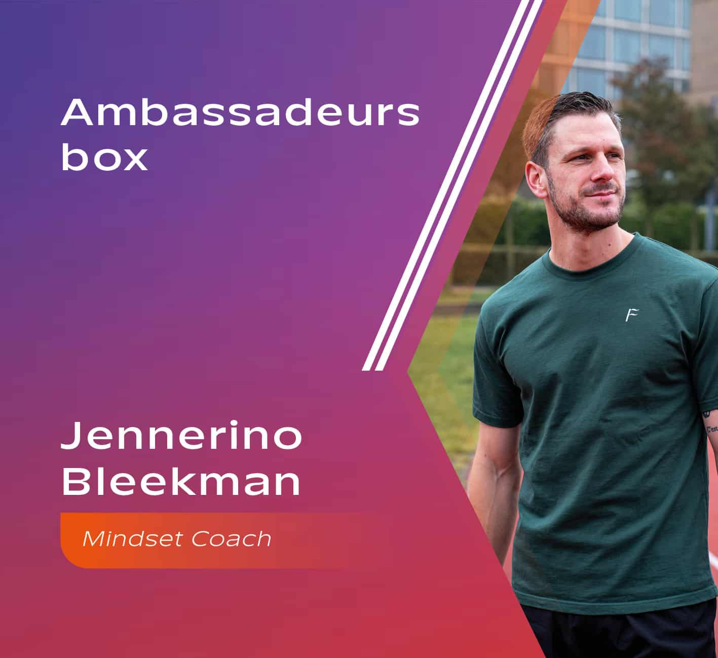 Mobiele websitebanner Ambassadeursbox Jennerino van Ever Ready